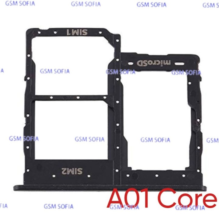 Bandeja Sim+Micro SD Para Samsung Galaxy A01 Core / A013 - Negro