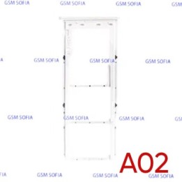 Bandeja Sim+Micro SD Para Samsung Galaxy A02 / A022 - Blanco