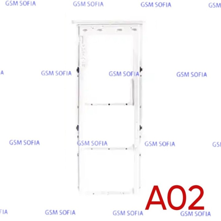 Bandeja Sim+Micro SD Para Samsung Galaxy A02 / A022 - Blanco