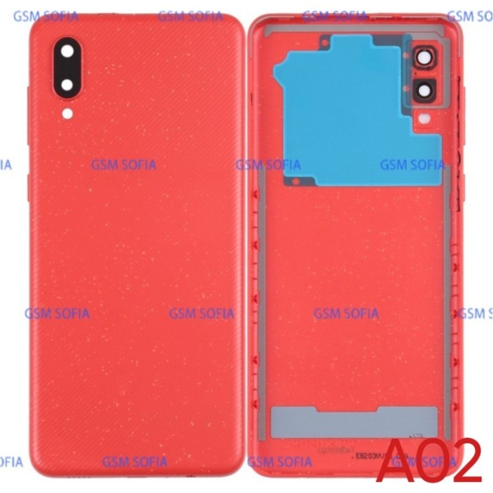 Tapa Trasera para Samsung Galaxy A02 / A022  - Rojo