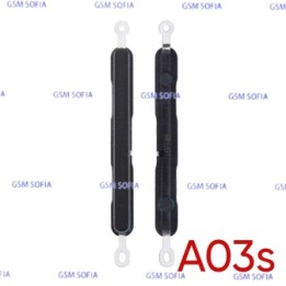 Botón lateral  volumen  para Samsung Galaxy A03s / A037G A037F - Negro