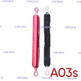 Botón lateral  volumen  para Samsung Galaxy A03s / A037G A037F - Rojo