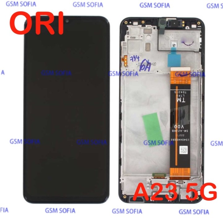 Pantalla original con marco para Samsung Galaxy A23 5G / A236 Versión: TM