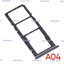 Bandeja Sim+Micro SD para Samsung Galaxy A04 / A045G   - Negro