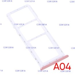 Bandeja Sim+Micro SD para Samsung Galaxy A04 / A045G   - Rosa
