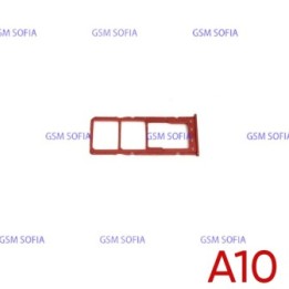 Bandeja Sim+Micro SD Para Samsung Galaxy A10 / A105 - Rojo