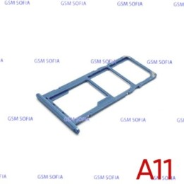 Bandeja Sim+Micro SD Para Samsung Galaxy A11 / A115 - Azul