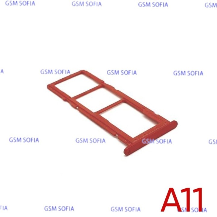 Bandeja Sim+Micro SD Para Samsung Galaxy A11 / A115 - Rojo