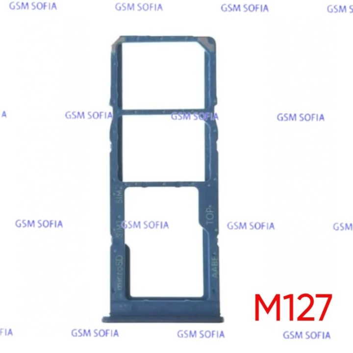 Bandeja Sim+Micro SD  para Samsung Galaxy M12 / M127 - Azul