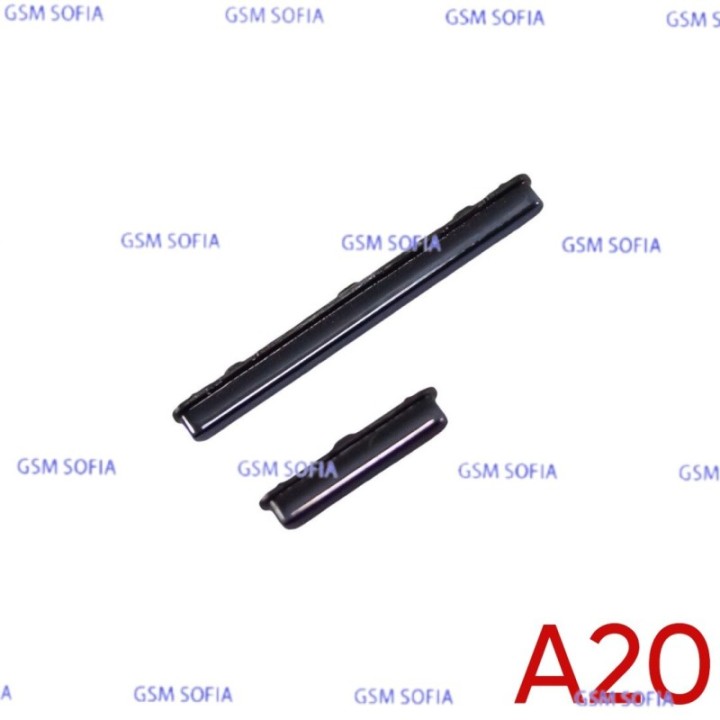 Botón lateral power + volumen para Samsung Galaxy A20 / A205 - Negro