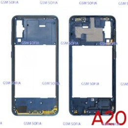 Marco Externa Lateral  para Samsung Galaxy A20 / A205  - Azul