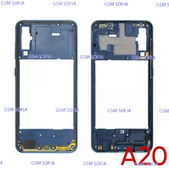 Marco Externa Lateral  para Samsung Galaxy A20 / A205  - Azul
