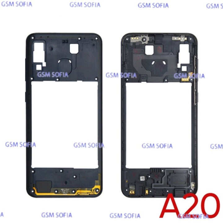Marco Externa Lateral  para Samsung Galaxy A20 / A205  - Negro