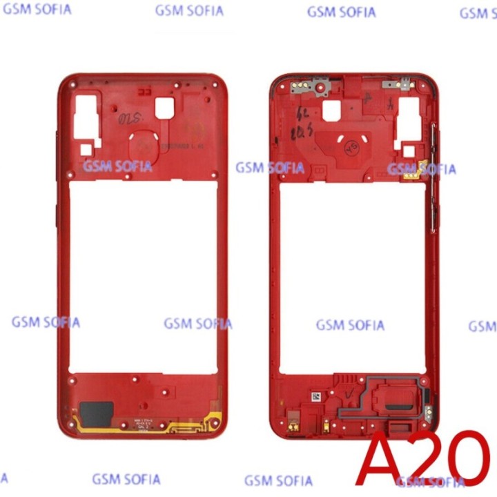 Marco Externa Lateral  para Samsung Galaxy A20 / A205  - Rojo