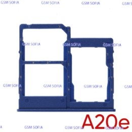 Bandeja Sim+Micro SD Para Samsung Galaxy A20E / A202 - Azul