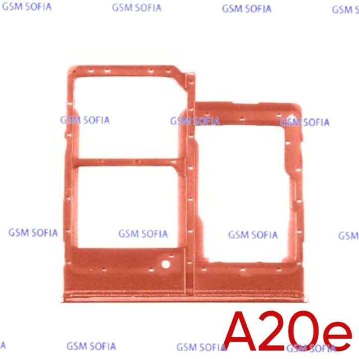 Bandeja Sim+Micro SD Para Samsung Galaxy A20E / A202 - Coral
