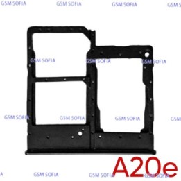 Bandeja Sim+Micro SD Para Samsung Galaxy A20E / A202 - Negro