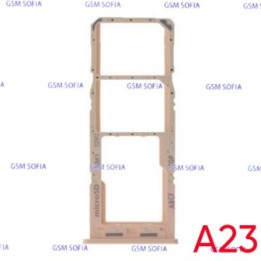 Bandeja Sim+Micro SD para Samsung Galaxy A23 4G A235G / A23 5G A236 - Naranja