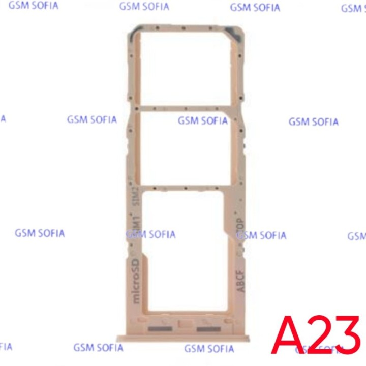 Bandeja Sim+Micro SD para Samsung Galaxy A23 4G A235G / A23 5G A236 - Naranja