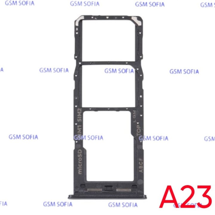 Bandeja Sim+Micro SD para Samsung Galaxy A23 4G A235G / A23 5G A236 - Negro