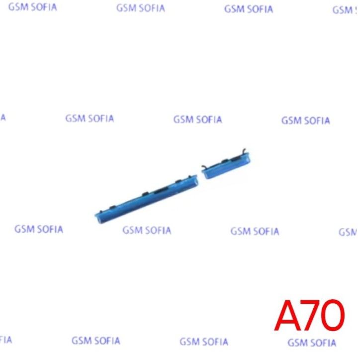 Botón lateral power + volumen  para Samsung Galaxy A70 / A705   - Azul