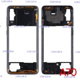 Chasis Externa / Marco Lateral  para Samsung Galaxy A70 / A705   - Negro
