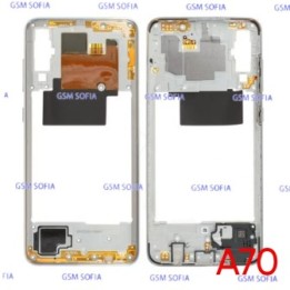 Chasis Externa / Marco Lateral  para Samsung Galaxy A70 / A705   - Plata