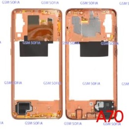 Chasis Externa / Marco Lateral  para Samsung Galaxy A70 / A705  - Naranja