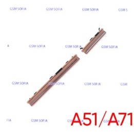 Botón lateral power + volumen  para Samsung Galaxy A51 A515G / A71 A715G - Rosa