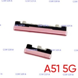 Botón lateral power + volumen  para Samsung Galaxy A51 5G/ A516G - Rosa
