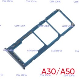 Bandeja Sim+Micro SD para Samsung Galaxy A30 A305F / A50 A505F- Azul