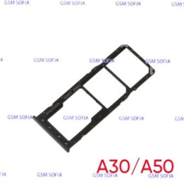 Bandeja Sim+Micro SD para Samsung Galaxy A30 A305F / A50 A505F- Negro