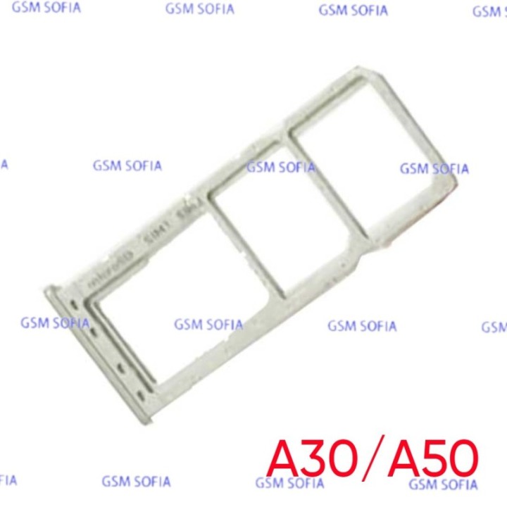Bandeja Sim+Micro SD para Samsung Galaxy A30 A305F / A50 A505F - Plata