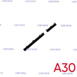 Botón lateral power + volumen  para Samsung Galaxy A30 / A305G - Negro