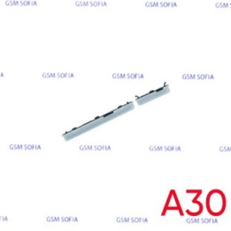 Botón lateral power + volumen  para Samsung Galaxy A30 / A305G -  Plata