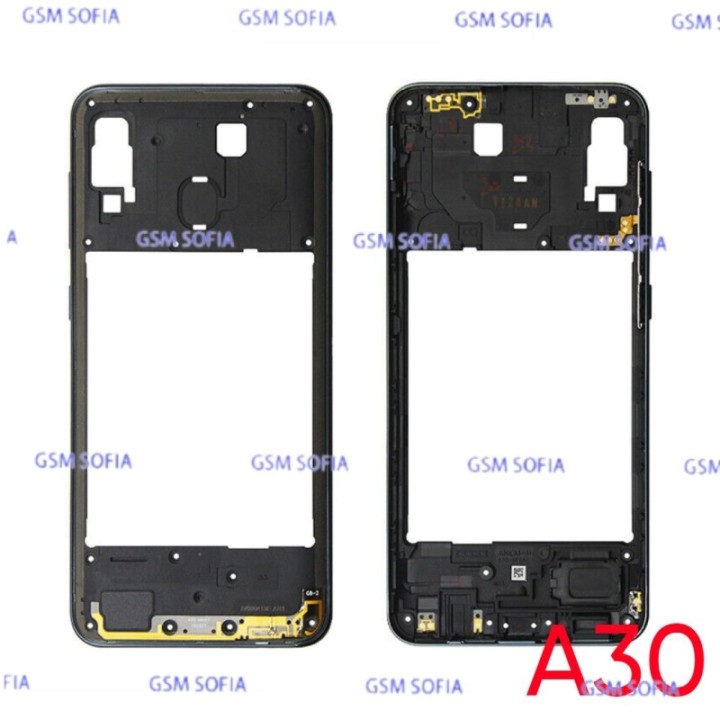 Chasis Externa / Marco Lateral  para Samsung Galaxy A30 A305G - Negro