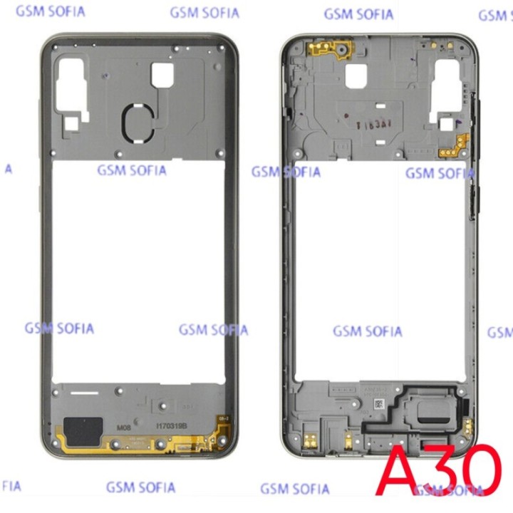 Chasis Externa / Marco Lateral  para Samsung Galaxy A30 A305G - Plata