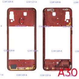 Chasis Externa / Marco Lateral  para Samsung Galaxy A30 A305G - Rojo