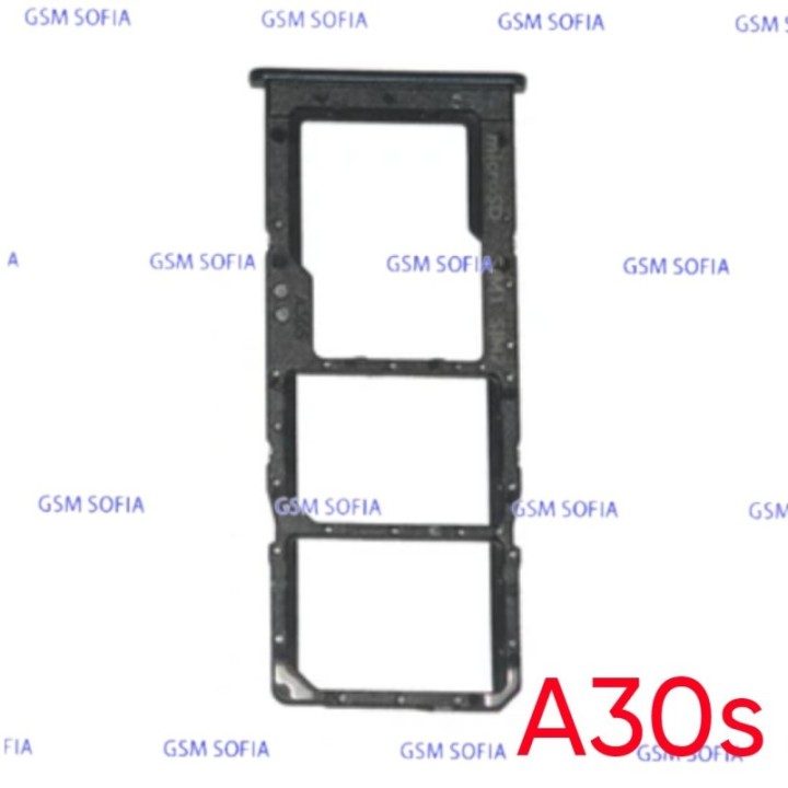 Bandeja Sim+Micro SD  para Samsung Galaxy A30s / A307G - Negro