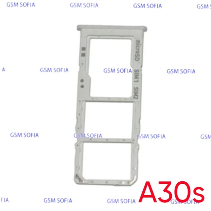 Bandeja Sim+Micro SD  para Samsung Galaxy A30s / A307G - Plata