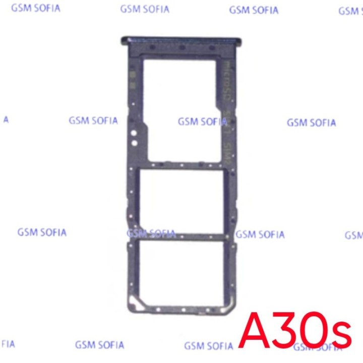 Bandeja Sim+Micro SD  para Samsung Galaxy A30s / A307G - Azul