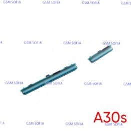 Botón lateral power + volumen  para Samsung Galaxy A30s / A307G - Verde