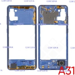 Chasis Externa / Marco Lateral  para Samsung Galaxy A31 / A315F - Azul