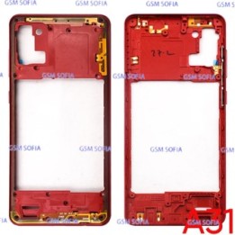 Chasis Externa / Marco Lateral  para Samsung Galaxy A31 / A315F - Rojo