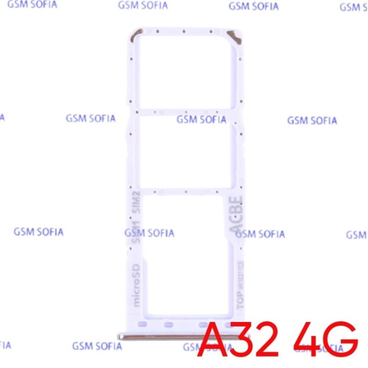 Bandeja Sim+Micro SD para Samsung Galaxy A32 4G / A325G  - Morado