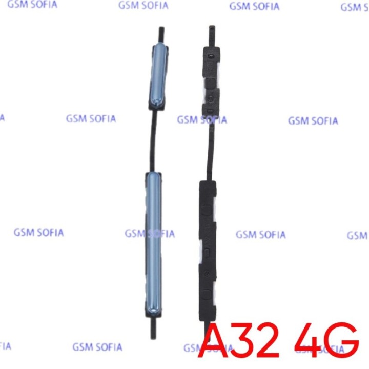 Botón lateral power + volumen  para Samsung Galaxy A32 4G / A325G   - Azul