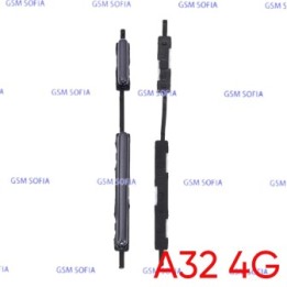Botón lateral power + volumen  para Samsung Galaxy A32 4G / A325G   - Negro
