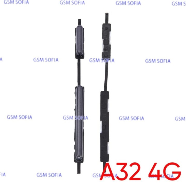 Botón lateral power + volumen  para Samsung Galaxy A32 4G / A325G   - Negro