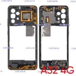 Chasis Externa / Marco Lateral  para Samsung Galaxy A32 4G / A325G   - Negro