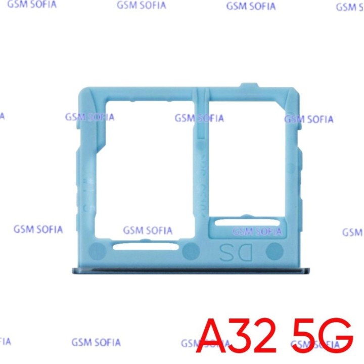 Bandeja Sim+Micro SD para Samsung Galaxy A32 5G / A326G   - Azul